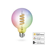 Hama SMART WiFi LED žiarovka, Matter, E27, G95 Filament, guľa, RGBW, stmievateľná, appka