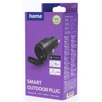 Hama SMART WiFi vonkajšia zásuvka, Matter, meranie spotreby, IP44