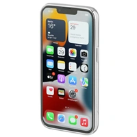 Hama Clear&Chrome, kryt pre Apple iPhone 13, recyklovan materil, strieborn