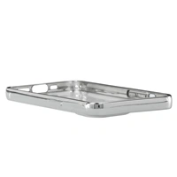 Hama Clear&Chrome, kryt pre Apple iPhone 13, recyklovan materil, strieborn