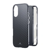 Black Rock 360° Glass, kryt pre Apple iPhone 17, sklenený, predný + zadný diel, karbónová úprava