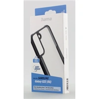 Hama Metallic Frame, kryt pre Samsung Galaxy S22 (5G), priehľadný/čierny