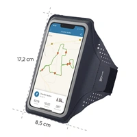 Hama Finest Sports, športové puzdro na mobil, na rameno, 4,5"-5"/14,7x7,2 cm, Lycra, antracitové