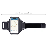 Hama Finest Sports, športové puzdro na mobil, na rameno, 4,5"-5"/14,7x7,2 cm, Lycra, antracitové