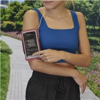Hama Finest Sports, športové puzdro na mobil, na rameno, XL (4,5"-5"/14,7x7,2 cm), ružové