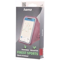 Hama Finest Sports, športové puzdro na mobil, na rameno, XXL (5"-5,5"/15,8x8 cm), ružové