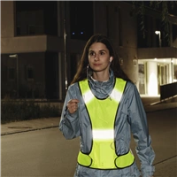 Hama reflexná vesta pre bežcov/chodcov/cyklistov, s vreckom, nastaviteľná veľkosť, neónovo žltá
