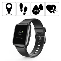 Hama Fit Watch 5910, športové hodinky, vodeodolné, GPS, pulz, kalórie, krokomer atď., čierne