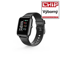 Hama Fit Watch 5910, portové hodinky, vodeodolné, GPS, pulz, kalórie, krokomer at., ierne