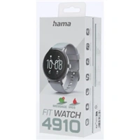 Hama Fit Watch 4910, športové hodinky, pulz, oxymeter, kalórie, vodeodolné, šedé