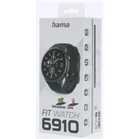 Hama Fit Watch 6910, športové hodinky, GPS, pulz, oxymeter, kalórie, vodeodolné, čierne