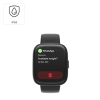 Hama 4000, smart hodinky, funkcia telefonovania, vodoodolné IP68, Siri/ Google Assistant, čierne