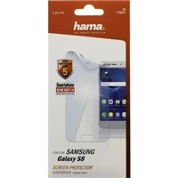 Hama Crystal Clear Screen Protector for Samsung Galaxy S8, 2 pieces