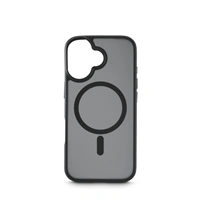 White Diamonds Hybrid Case, kryt pre Apple iPhone 17, magnetický, matný, polopriehľadný čierny