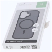 White Diamonds Hybrid Case, kryt pre Apple iPhone 17, magnetický, matný, polopriehľadný čierny