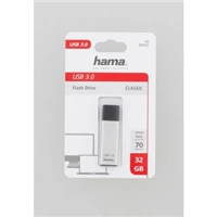 Hama FlashPen Classic, USB 3.0, 32 GB, 40 MB/s, strieborný