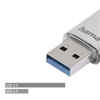 Hama Flash Pen Laeta, USB-C/USB-A 3.1, 128 GB, 40 MB/s, strieborný