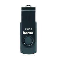 Hama USB 3.0 Flash Drive Rotate,128 GB, 70 MB/s, petrolejová modrá