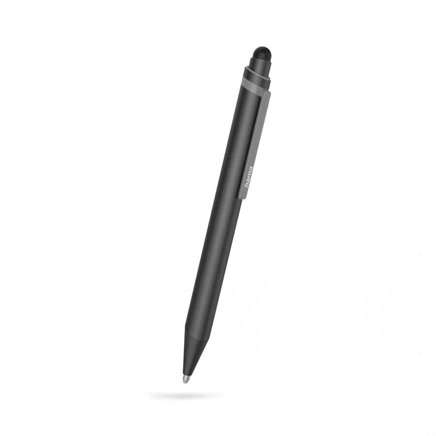 Hama Mini 2v1, zadávacie pero pre tablety/ smartfóny, s guľôčkovým perom, antracitové