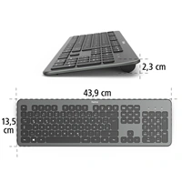 Hama bezdrôtová klávesnica KW-700, antracitová/čierna
