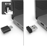 Hama bezdrôtová optická myš MW-600, USB- A/USB-C, čierna
