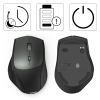 Hama bezdrôtová optická myš MW-600, USB- A/USB-C, čierna