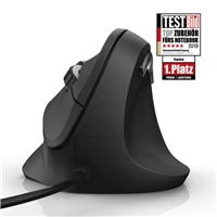 Hama vertikálna ergonomická káblová myš EMC-500, pre pravákov, čierna
