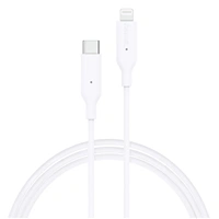 Hama MFi USB-C Lightning nabíjací/dátový kábel pre Apple, 1 m, biely