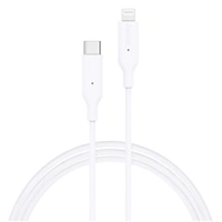 Hama MFi USB-C Lightning nabjac/dtov kbel pre Apple, 1 m, biely