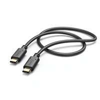 Hama kábel USB-C 2.0 typ C vidlica - C vidlica, 1,5 m, čierny