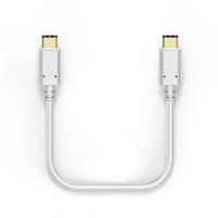 Hama kbel USB-C 2.0 typ C vidlica - C vidlica, 1 m, biely
