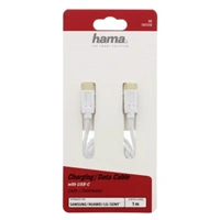 Hama kbel USB-C 2.0 typ C vidlica - C vidlica, 1 m, biely