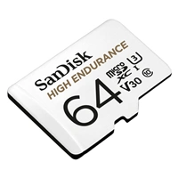 SanDisk microSDXC High Endurance Video 64 GB C 10 U3 V30, adaptér