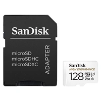 SanDisk microSDXC High Endurance Video 128 GB C 10 U3 V30, adaptér