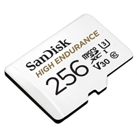 SanDisk microSDXC High Endurance Video 256 GB C 10 U3 V30, adaptér