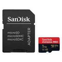 SanDisk Extreme Pro microSDXC 1 TB 170 MB/s A2 C10 V30 UHS-I U3, adapter