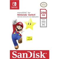 Sandisk Nintendo Switch micro SDXC 256 GB 100 MB/s A1 C10 V30 UHS-1 U3