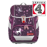 Školská aktovka/ruksak 2IN1 PLUS pre prváčikov - 6-dielny set, Step by Step Unicorn Nuala