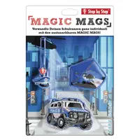Doplnkov set obrzkov MAGIC MAGS Policajn auto Diego k aktovkm GRADE, SPACE, CLOUD, 2v1 a KID