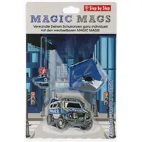 Doplnkov set obrzkov MAGIC MAGS Policajn auto Diego k aktovkm GRADE, SPACE, CLOUD, 2v1 a KID