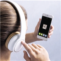 Hama Bluetooth slúchadlá Touch, uzavreté, dotykové, biele