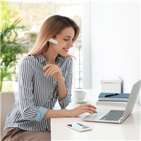 Hama MyVoice1500, mono Bluetooth Headset, pre 2 zariadenia, hlasov asistent (Siri, Google), biely