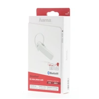 Hama MyVoice1500, mono Bluetooth Headset, pre 2 zariadenia, hlasový asistent (Siri, Google), biely