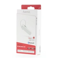 Hama MyVoice1500, mono Bluetooth Headset, pre 2 zariadenia, hlasov asistent (Siri, Google), biely