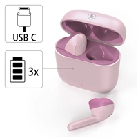 Hama Bluetooth slúchadlá Freedom Light, kôstky, nabíjacie puzdro, ružové