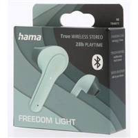 Hama Bluetooth slúchadlá Freedom Light, kôstky, nabíjacie puzdro, zelené