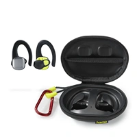 Hama Bluetooth slúchadlá Spirit Athletics s klipom, kôstky, nabíjacie puzdro, čierne