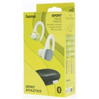 Hama Bluetooth slúchadlá Spirit Athletics s klipom, kôstky, nabíjacie puzdro, biele