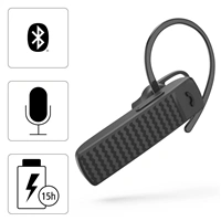 Hama MyVoice1500, Bluetooth Headset mono, pre 2 zariadenia, hlasov asistent (Siri, Google), ierny