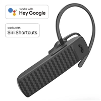 Hama MyVoice1500, Bluetooth Headset mono, pre 2 zariadenia, hlasov asistent (Siri, Google), ierny